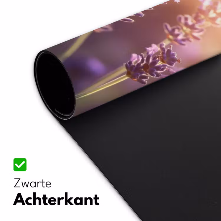 Lavendelbloemen - Paars - Zonlicht Muismat XXL klein -sfeer2