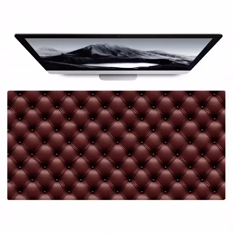 Leer - Patroon - Bordeaux Muismat XXL klein 681 -zzz3d