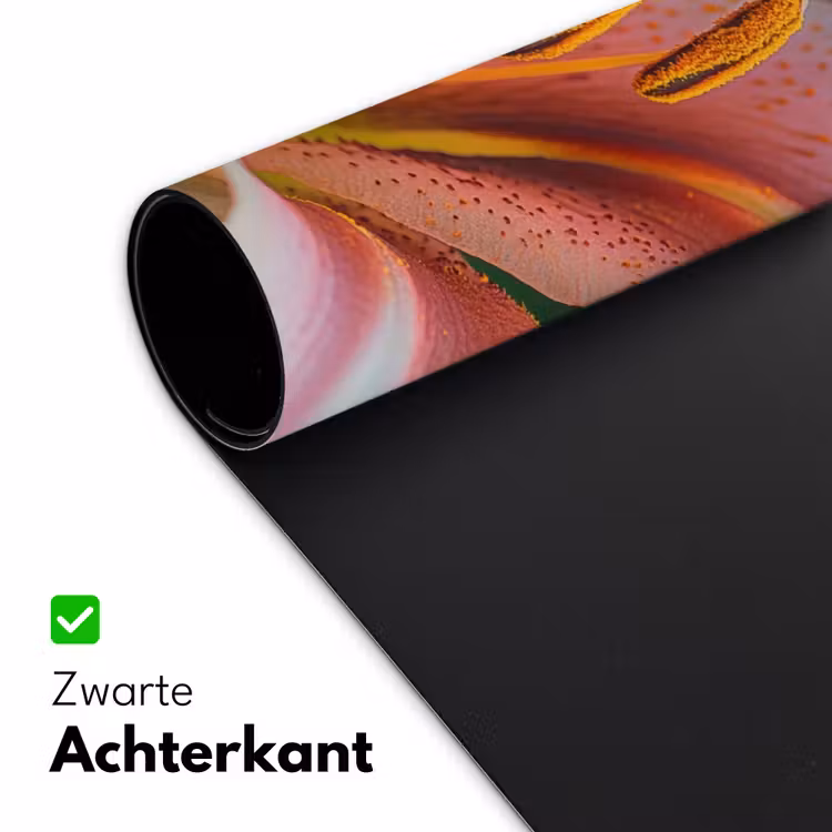 Lelie - Close up - Lichtroze Muismat XXL klein -sfeer2
