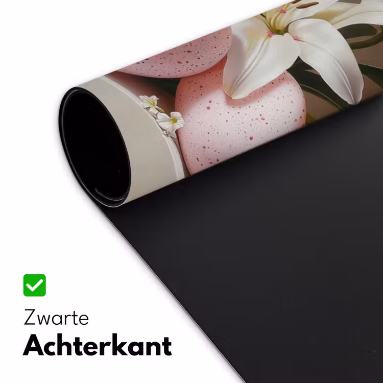 Lelies - Eieren - Pasen Muismat XXL klein -sfeer2