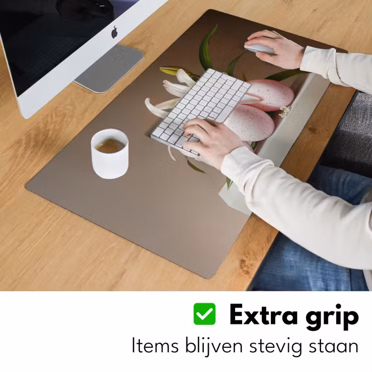 Lelies - Eieren - Pasen Muismat XXL klein -sfeer3