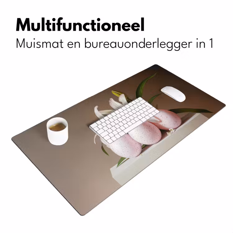 Lelies - Eieren - Pasen Muismat XXL klein -sfeer4