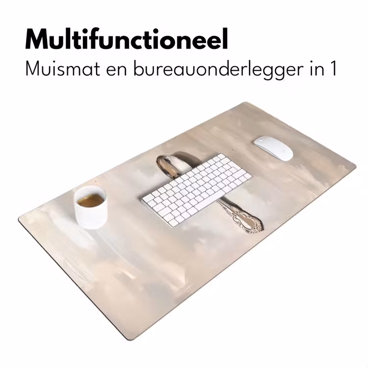 Lepel - Verf - Zilver Muismat XXL klein -sfeer4