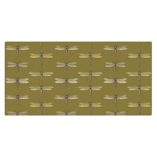 Libellen - Patroon - Groen Muismat XXL klein 681 -3d_leeg