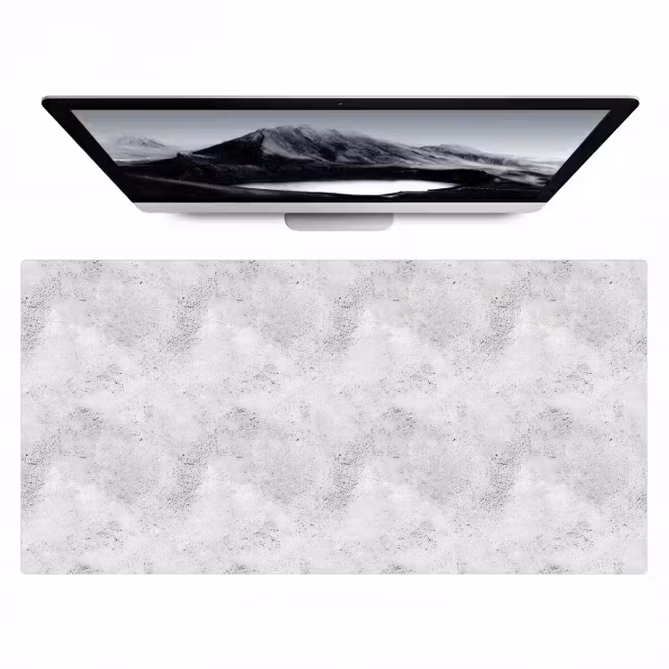 Lichtgrijs - Ruw - Subtiel Muismat XXL klein 681 -zzz3d