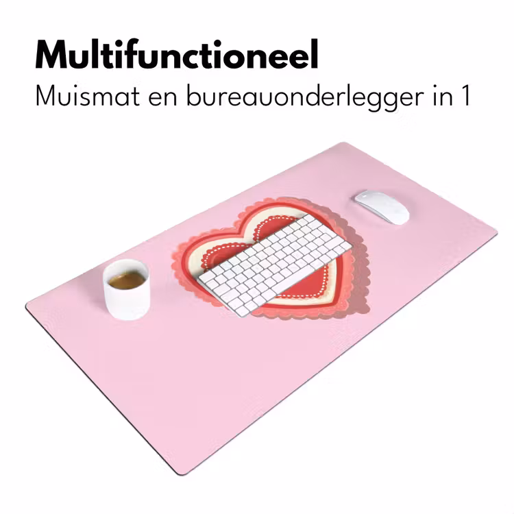 Liefde - Hart - Valentijn Muismat XXL klein -sfeer4