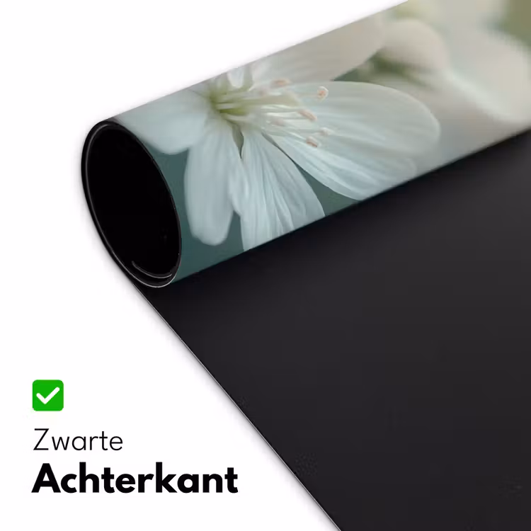 Lieveheersbeestje - Bloemen - Wit Muismat XXL klein -sfeer2