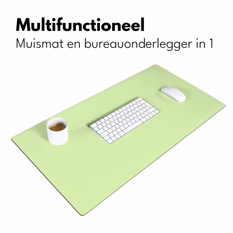 Light - Lime - Groen Muismat XXL klein 681 -sfeer4