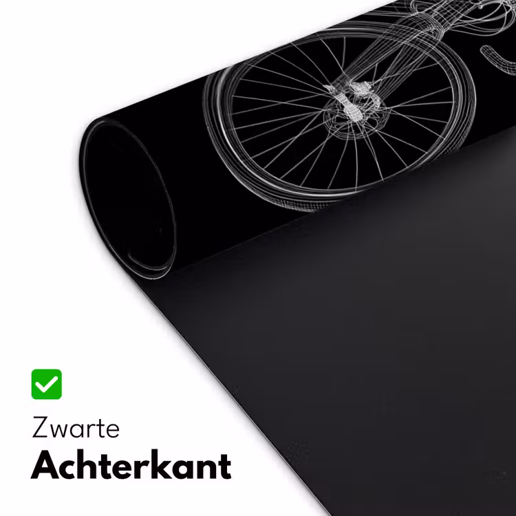 Lijnen - Illustratie - Wit Muismat XXL klein -sfeer2