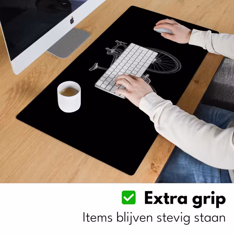 Lijnen - Illustratie - Wit Muismat XXL klein -sfeer3