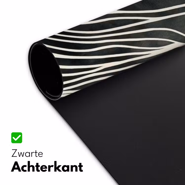 Lijnen - Patroon - Abstract - Wit Muismat XXL klein -sfeer2