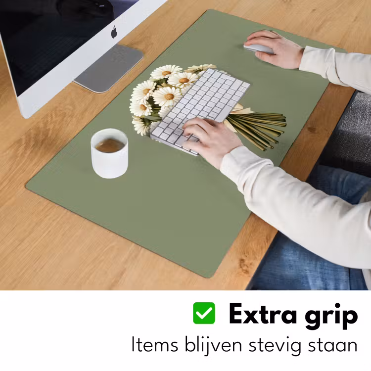 Lint - Boeket - Groen - Quote Muismat XXL klein -sfeer3