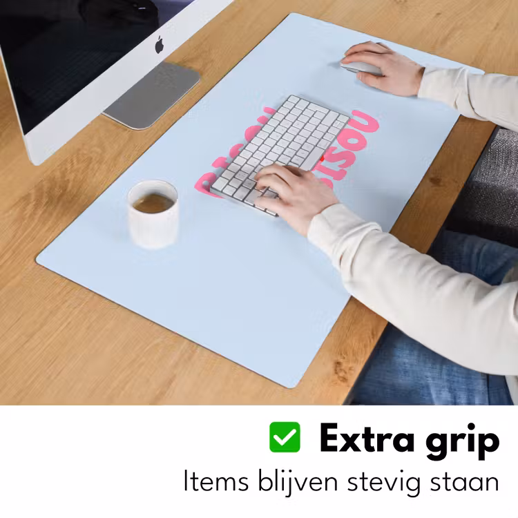 Lippen - Bisou - Blauw Muismat XXL klein -sfeer3