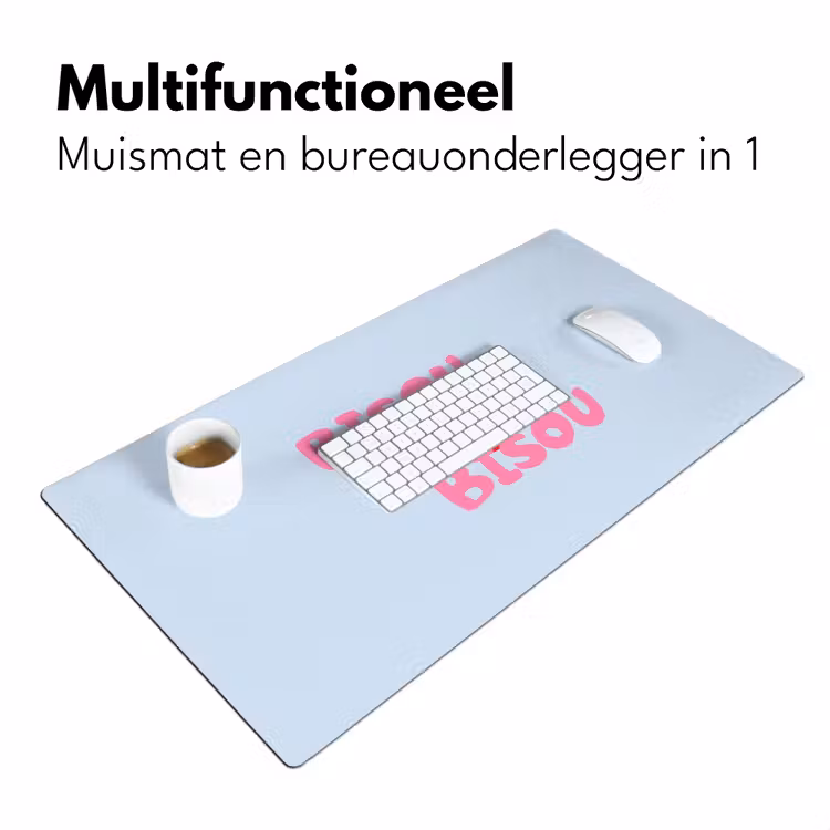 Lippen - Bisou - Blauw Muismat XXL klein -sfeer4