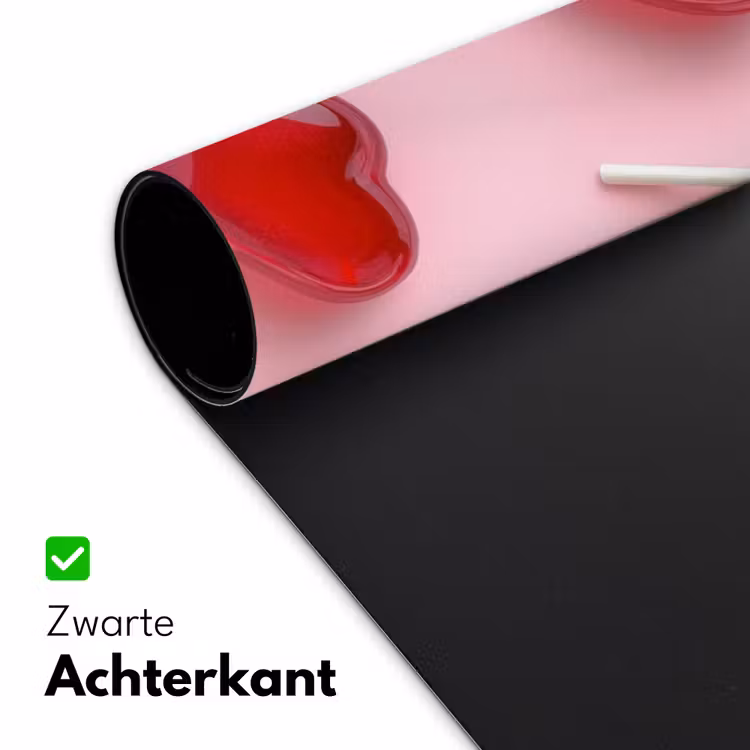 Lollies - Hartjes - Roze Muismat XXL klein -sfeer2