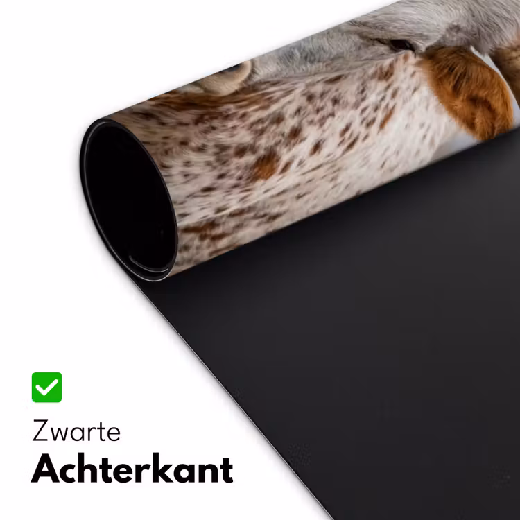 Longhorn - Grasveld - Dier Muismat XXL klein -sfeer2