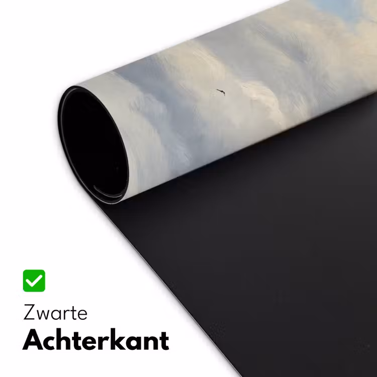 Lucht - Wolken - Natuur - Klassiek - Blauw Muismat XXL klein -sfeer2