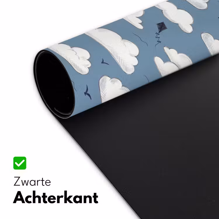 Lucht - Zon - Wolken - Natuur - Blauw Muismat XXL klein -sfeer2