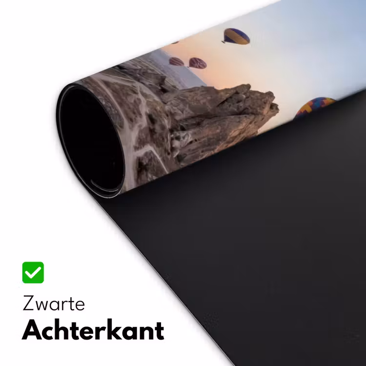 Luchtballonnen - Rotsen - Zonsopgang Muismat XXL klein -sfeer2