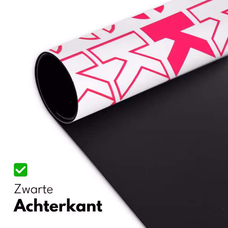 Lucky - Roze - Patroon Muismat XXL klein -sfeer2