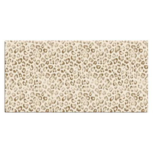 Luipaard - Klassiek - Beige Muismat XXL klein 681 -3d_leeg