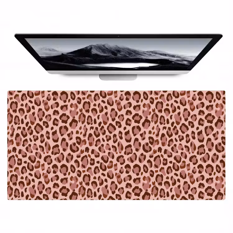 Luipaard - Patroon - Roze Muismat XXL klein 681 -zzz3d