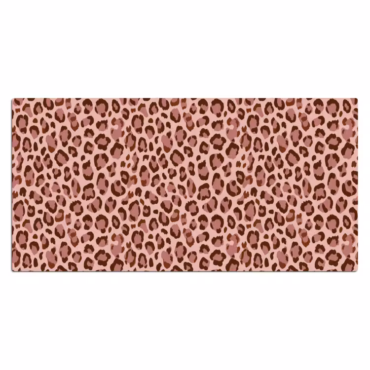 Luipaard - Patroon - Roze Muismat XXL klein 681 -3d_leeg