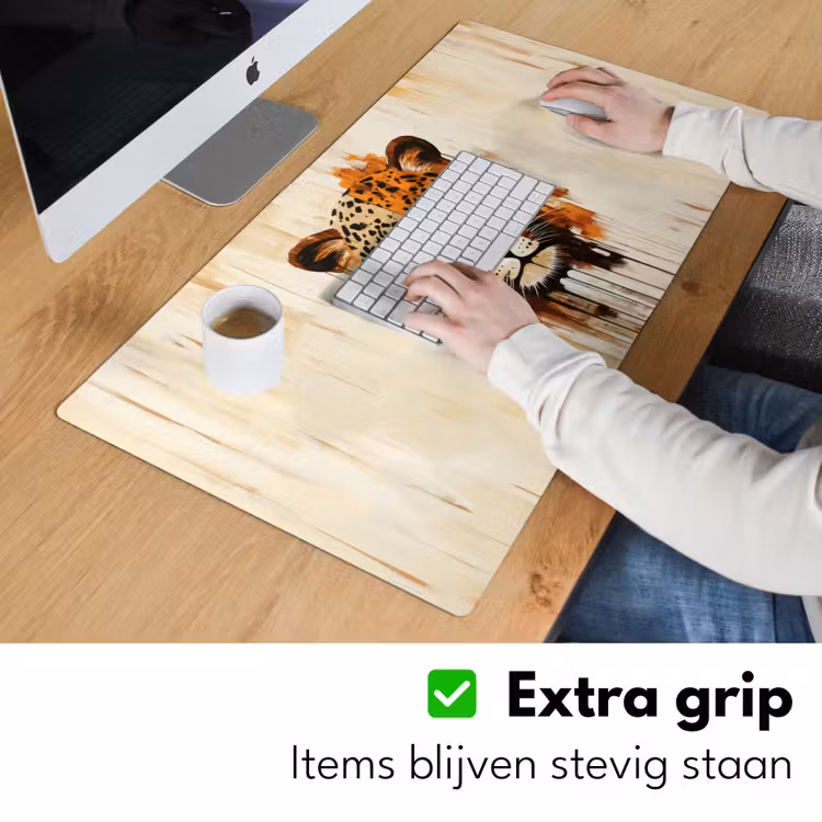 Luipaard - Symmetrisch - Strepen Muismat XXL klein -sfeer3