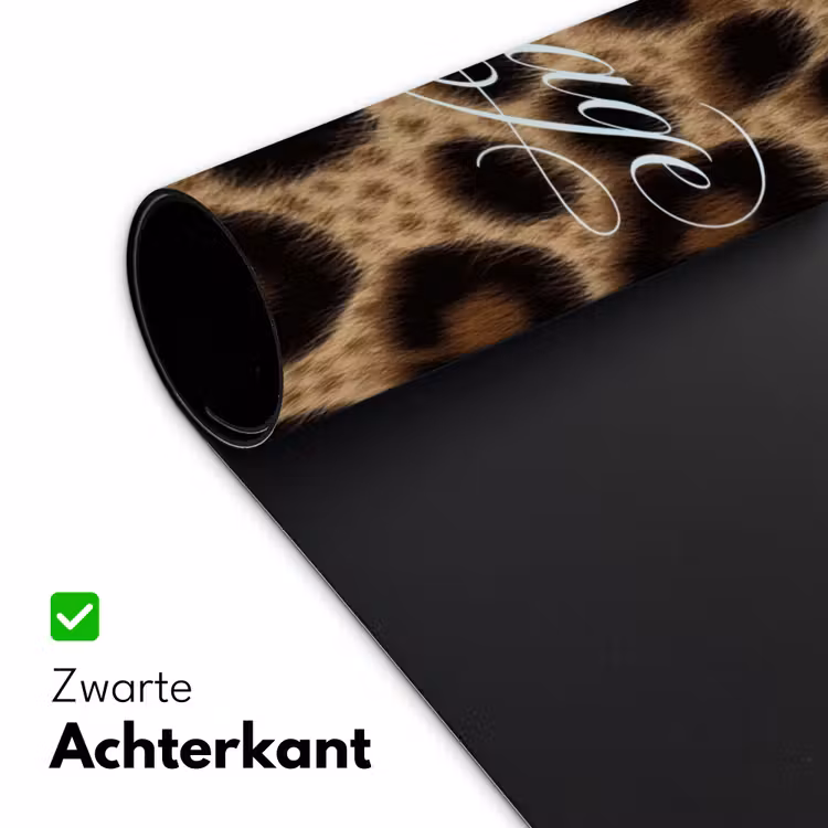 Luipaardprint - Bruin - Courage - Sierlijk Muismat XXL klein -sfeer2