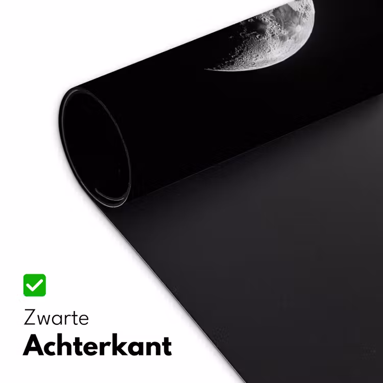Maan - Hemel - Zwart - Schaduw Muismat XXL klein -sfeer2