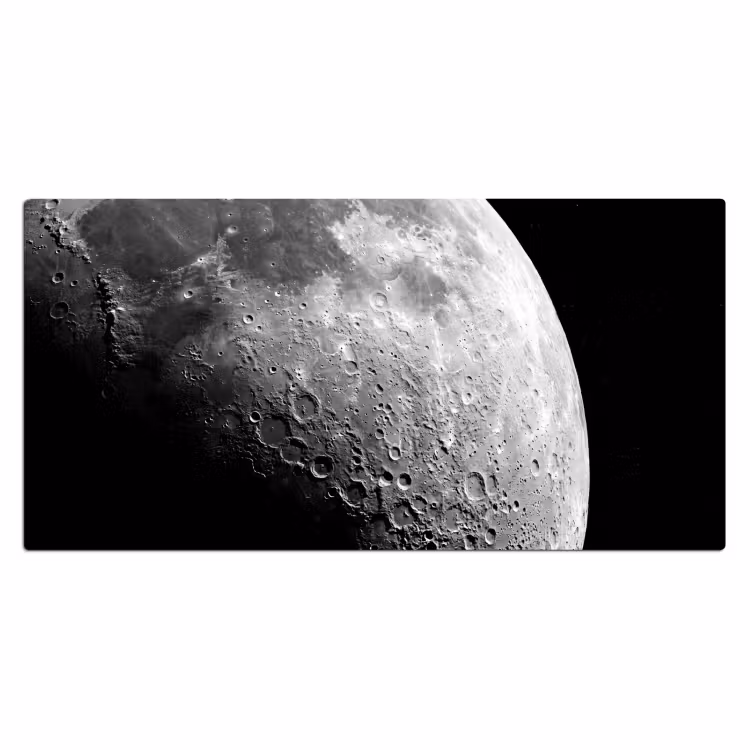Bureau onderlegger - Maan - Kraters - Ruimte - Maan - Kraters - Ruimte Muismat XXL klein