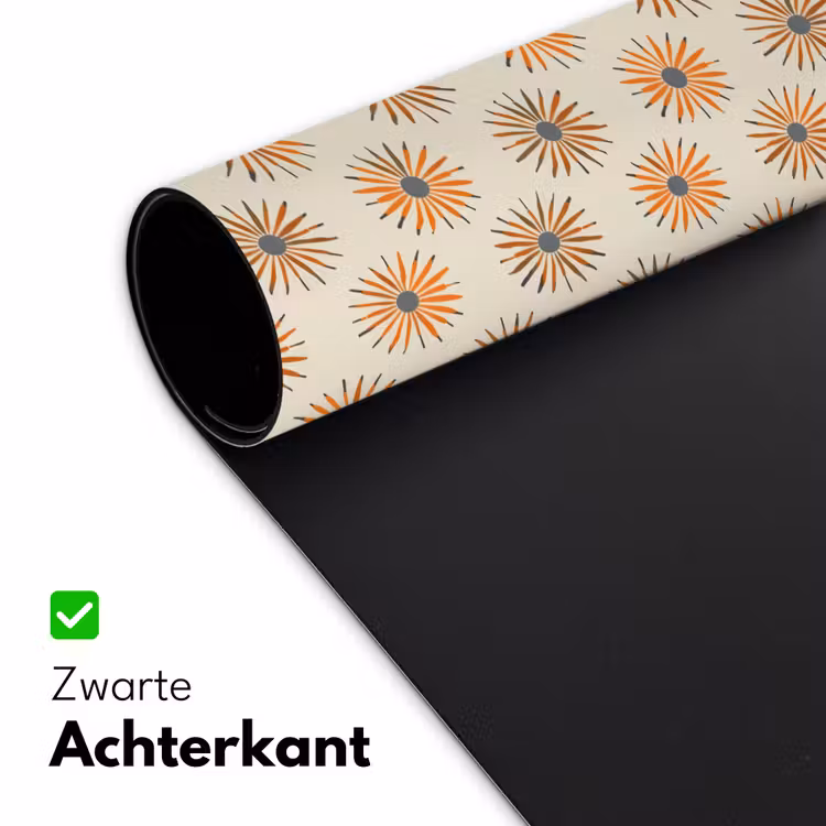 Madelief - Patroon - Oranje Muismat XXL klein 681 -sfeer2