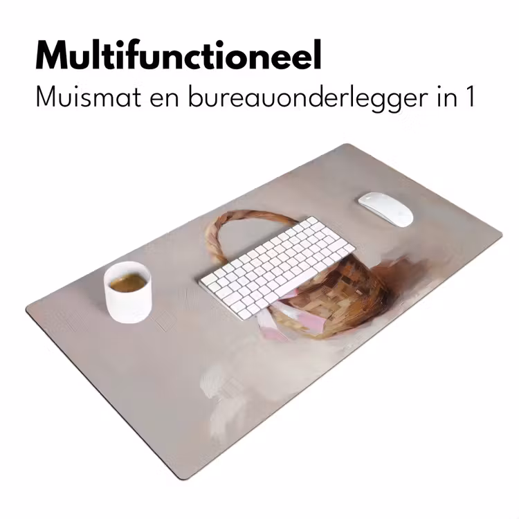 Mand - Eieren - Roze Muismat XXL klein -sfeer4