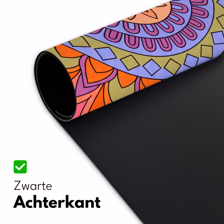 Mandala - Cirkel - Abstract - Kleurrijk - Patroon Muismat XXL klein -sfeer2