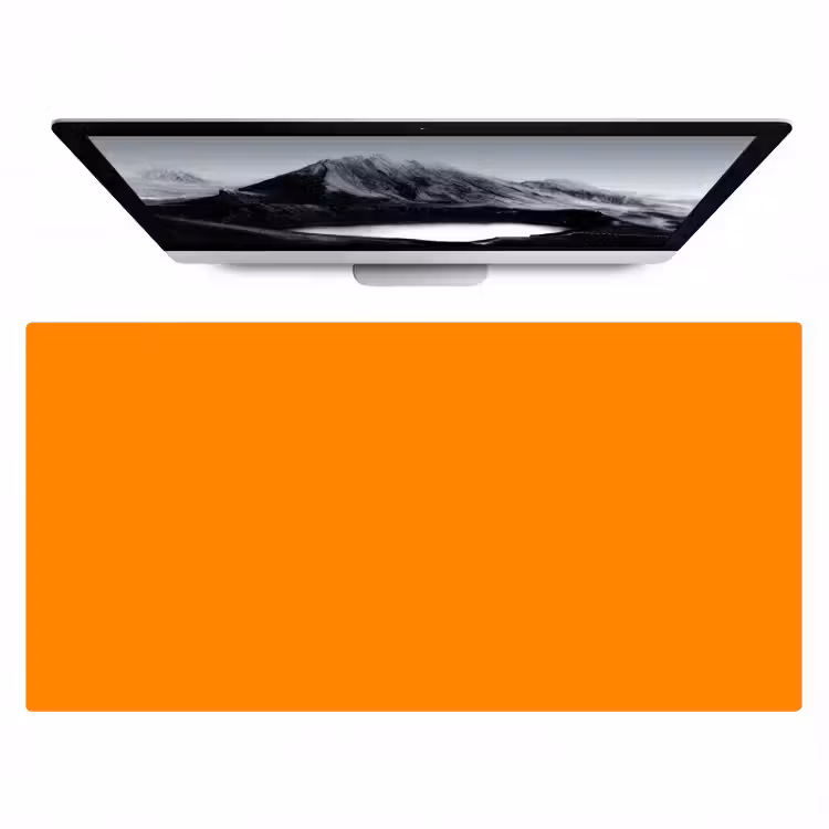 Marigold - Glow - Oranje Muismat XXL klein 681 -zzz3d