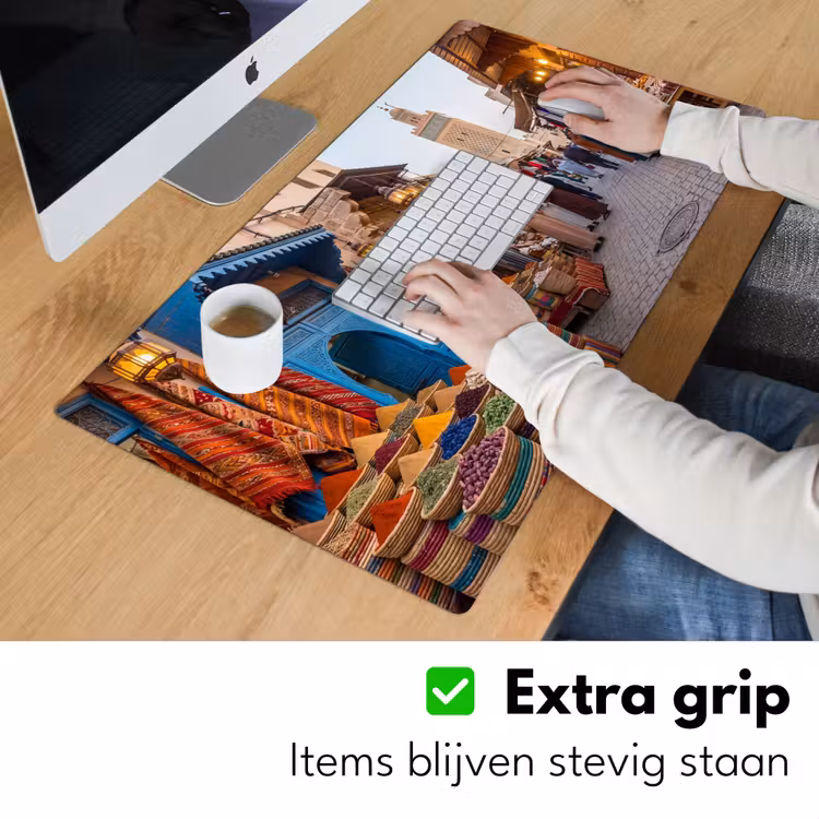 Bureau onderlegger - Markt - Oosters - Kleurrijk - Markt - Oosters - Kleurrijk Muismat XXL klein