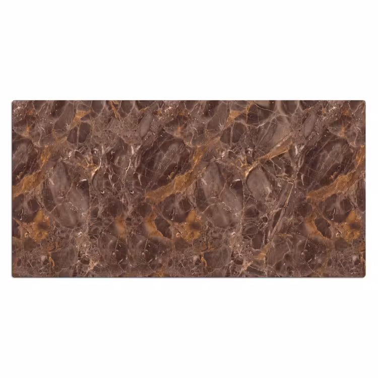 Marmer - Patroon - Natuur - Bruin - Goud Muismat XXL klein -3d_leeg
