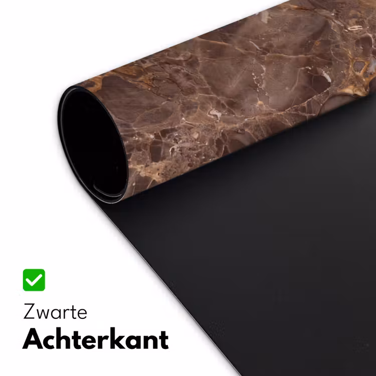 Marmer - Patroon - Natuur - Bruin - Goud Muismat XXL klein -sfeer2