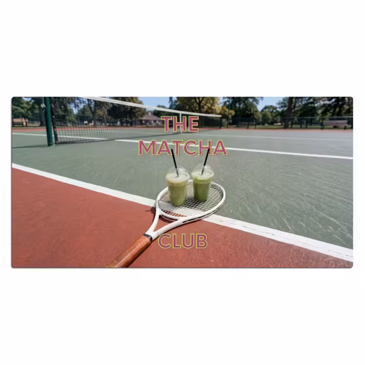 Matcha Club - Tennis - Matcha Muismat XXL klein -3d_leeg