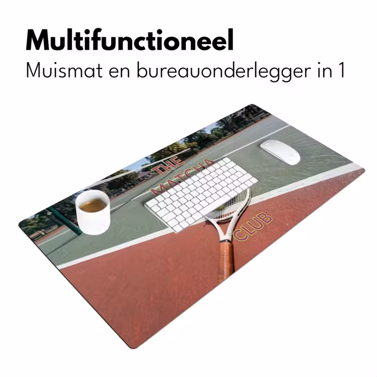 Matcha Club - Tennis - Matcha Muismat XXL klein -sfeer4