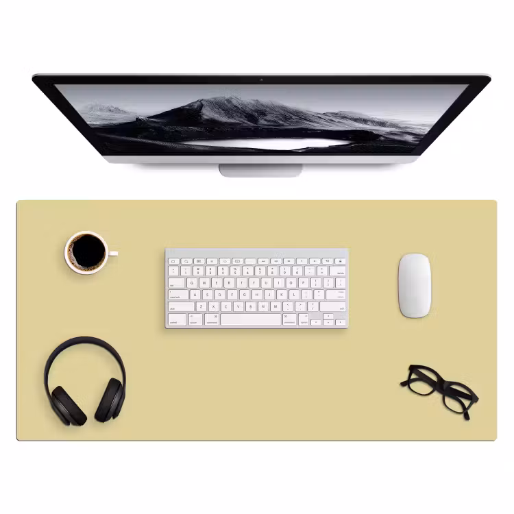 Mellow - Touch - Geel Muismat XXL klein 681 -3d