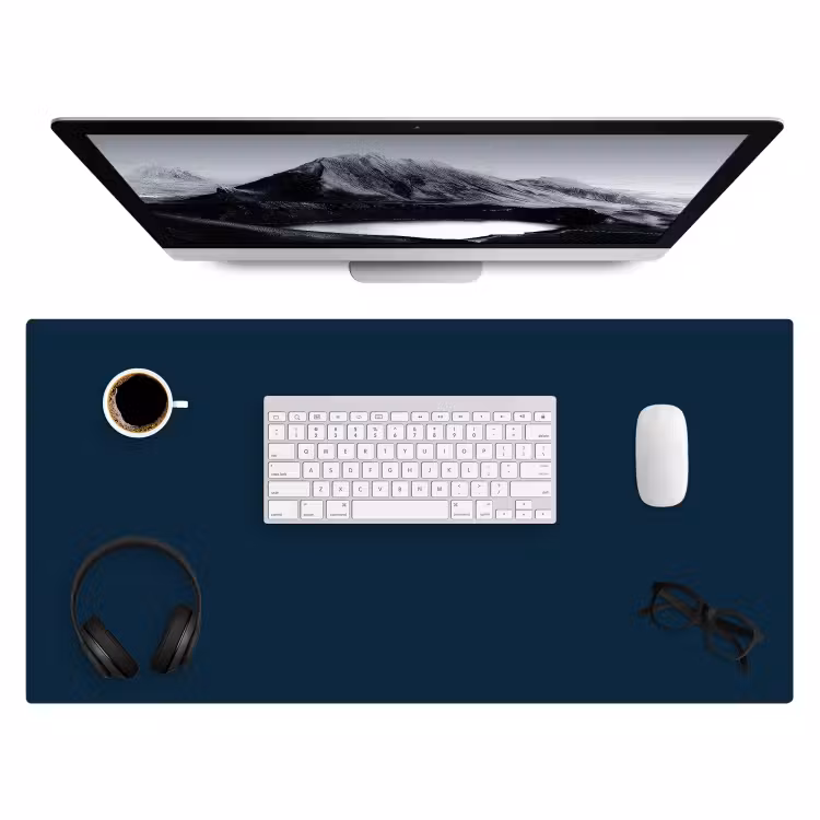 Midnight - Blue - Blauw Muismat XXL klein 681 -3d