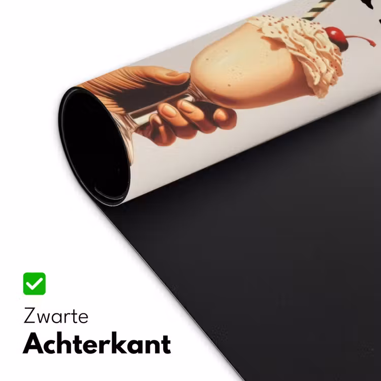 Milkshake - Kers - Rietje Muismat XXL klein -sfeer2