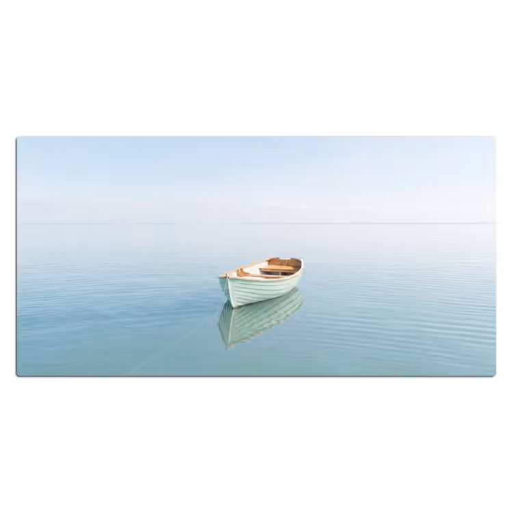 Minimalistisch - Boot - Zee Muismat XXL klein -3d_leeg