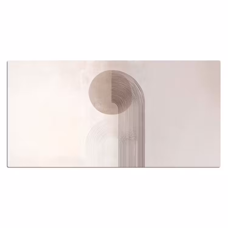Minimalistisch - Cirkel - Lichtgrijs Muismat XXL klein -3d_leeg