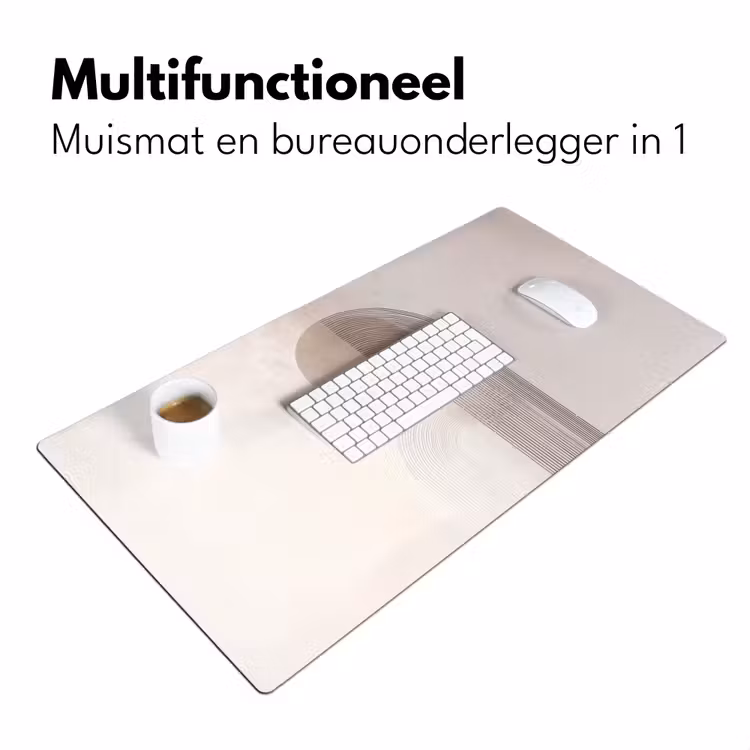 Minimalistisch - Cirkel - Lichtgrijs Muismat XXL klein -sfeer4
