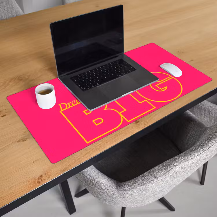 Minimalistisch - Roze - Dream big - Grafisch Muismat XXL klein -sfeer1