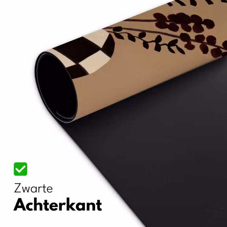 Minimalistisch - Vaas - Bloemen - Bruin Muismat XXL klein -sfeer2