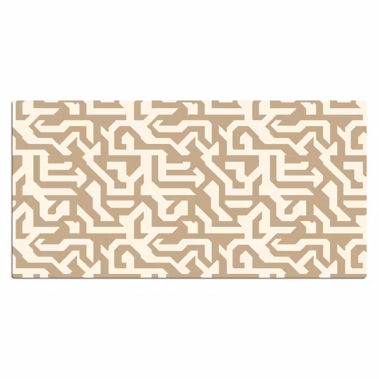 Modern - Abstract - Beige Muismat XXL klein 681 -3d_leeg