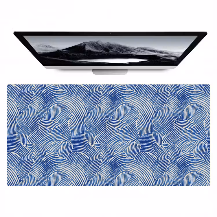 Modern - Abstract - Blauw Muismat XXL klein 681 -zzz3d
